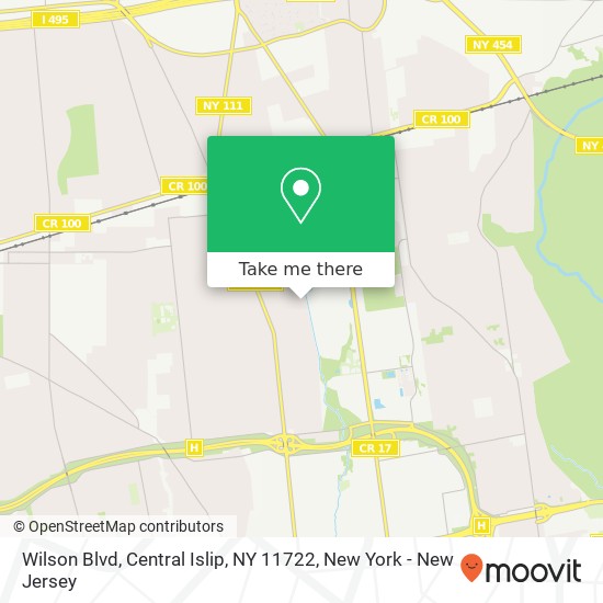 Mapa de Wilson Blvd, Central Islip, NY 11722