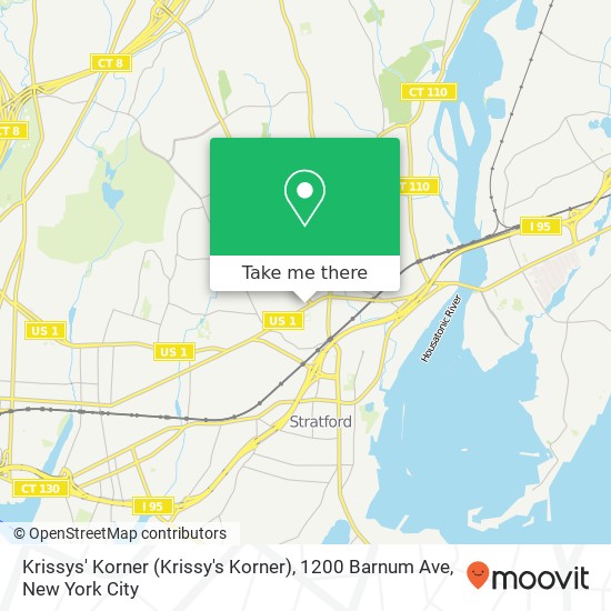 Mapa de Krissys' Korner (Krissy's Korner), 1200 Barnum Ave