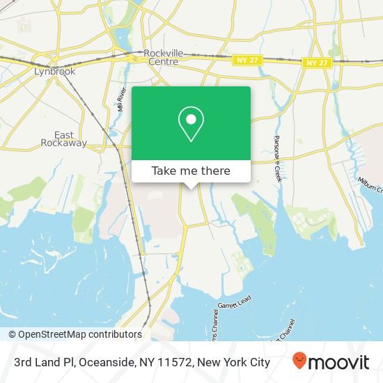 Mapa de 3rd Land Pl, Oceanside, NY 11572