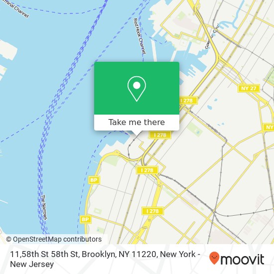 11,58th St 58th St, Brooklyn, NY 11220 map