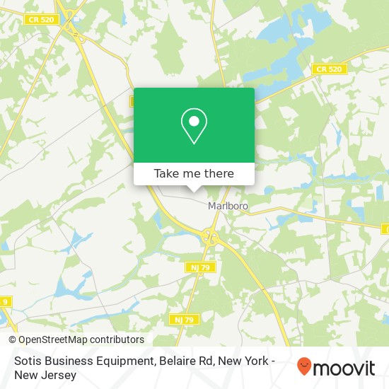 Mapa de Sotis Business Equipment, Belaire Rd