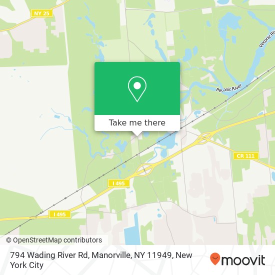794 Wading River Rd, Manorville, NY 11949 map