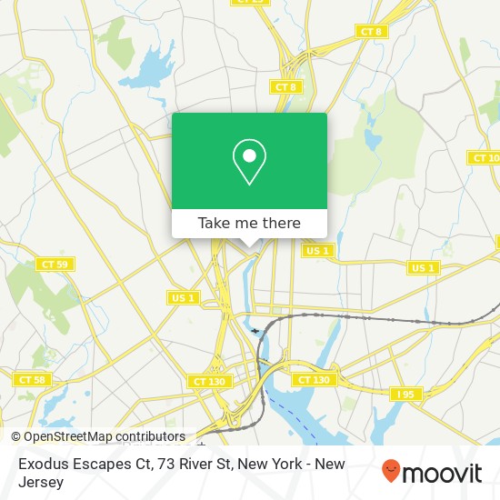 Exodus Escapes Ct, 73 River St map