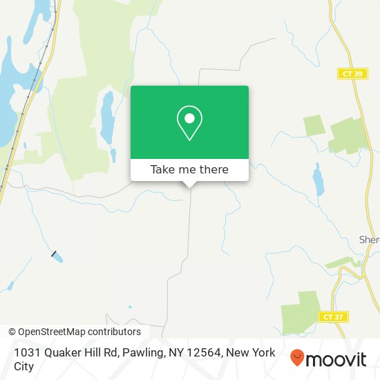 Mapa de 1031 Quaker Hill Rd, Pawling, NY 12564