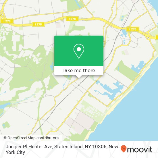 Juniper Pl Hunter Ave, Staten Island, NY 10306 map