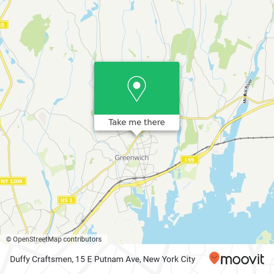 Mapa de Duffy Craftsmen, 15 E Putnam Ave
