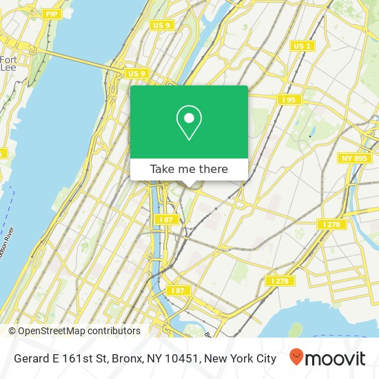 Gerard E 161st St, Bronx, NY 10451 map
