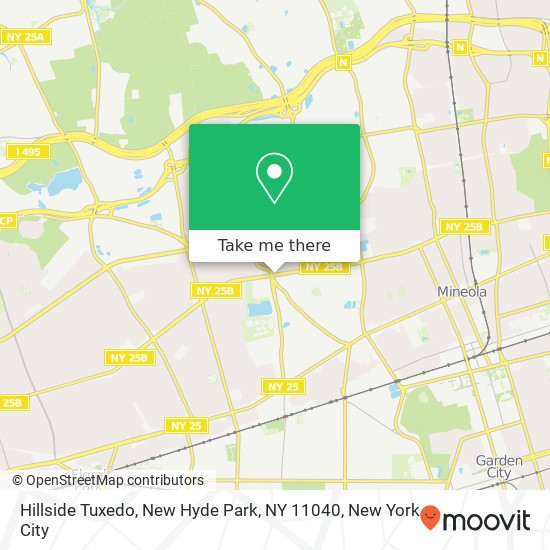 Hillside Tuxedo, New Hyde Park, NY 11040 map