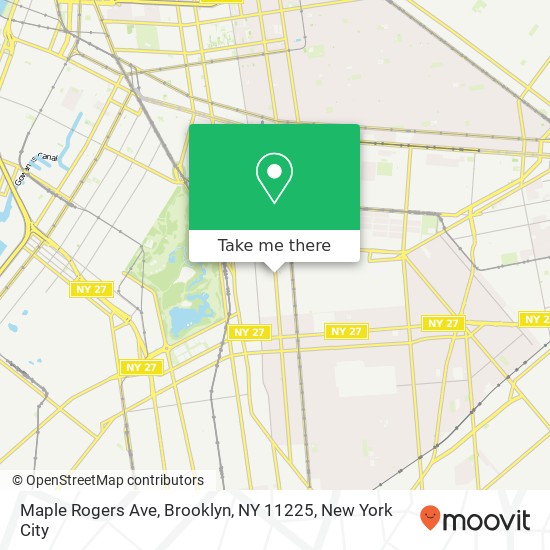 Maple Rogers Ave, Brooklyn, NY 11225 map