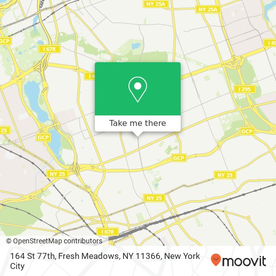 Mapa de 164 St 77th, Fresh Meadows, NY 11366