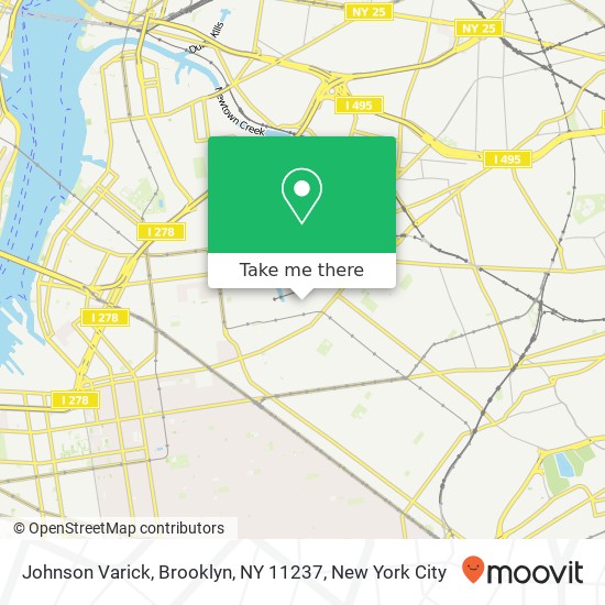 Johnson Varick, Brooklyn, NY 11237 map