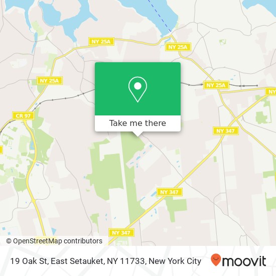 Mapa de 19 Oak St, East Setauket, NY 11733