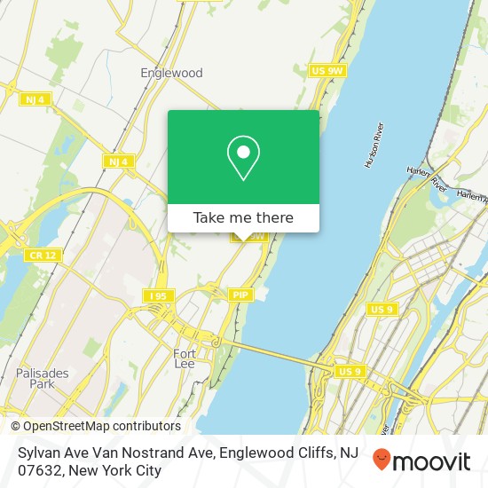 Sylvan Ave Van Nostrand Ave, Englewood Cliffs, NJ 07632 map