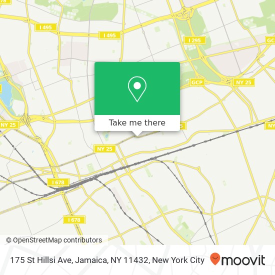 Mapa de 175 St Hillsi Ave, Jamaica, NY 11432