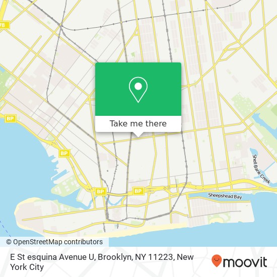 E St esquina Avenue U, Brooklyn, NY 11223 map