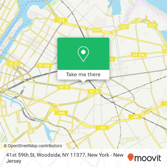 41st 59th St, Woodside, NY 11377 map