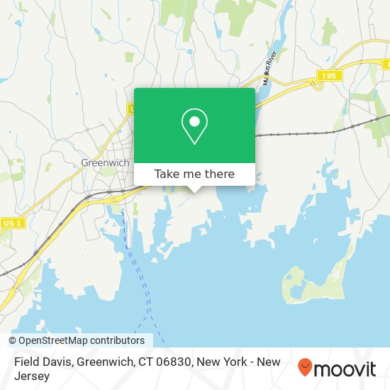 Mapa de Field Davis, Greenwich, CT 06830