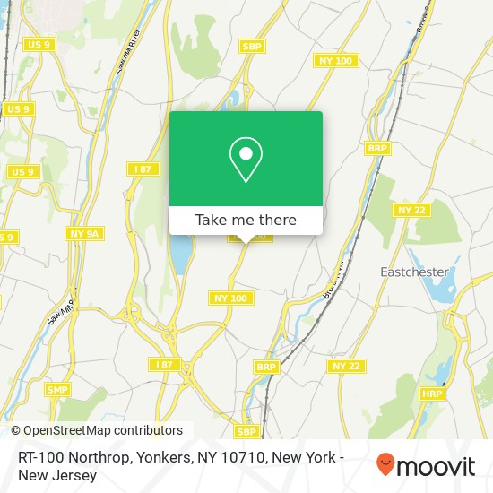 Mapa de RT-100 Northrop, Yonkers, NY 10710
