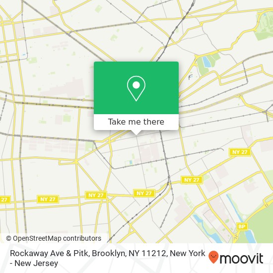 Rockaway Ave & Pitk, Brooklyn, NY 11212 map