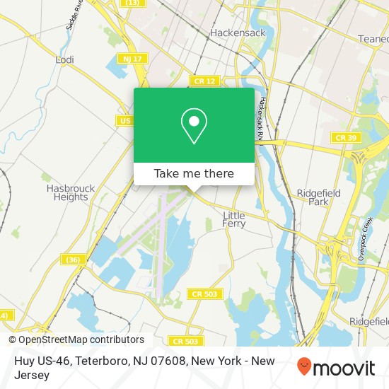 Huy US-46, Teterboro, NJ 07608 map