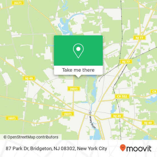 87 Park Dr, Bridgeton, NJ 08302 map