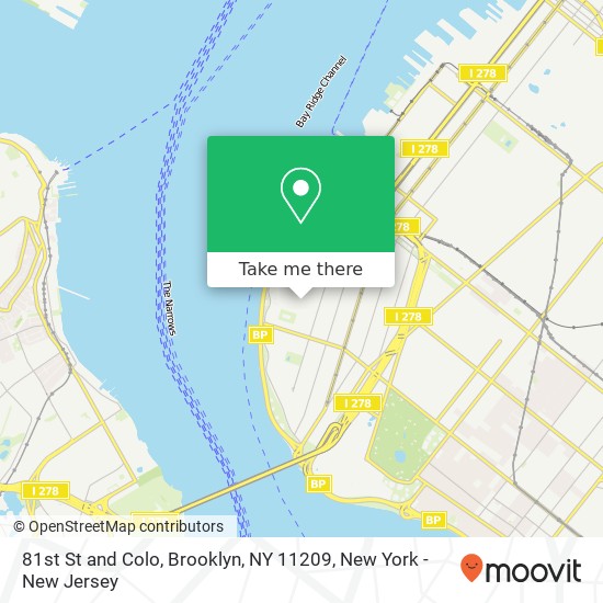 81st St and Colo, Brooklyn, NY 11209 map