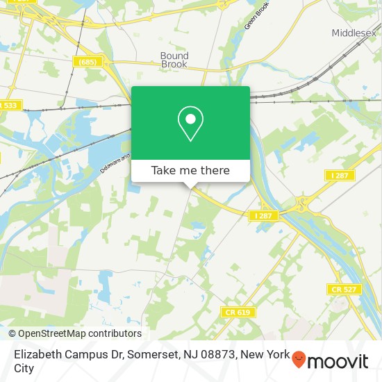 Elizabeth Campus Dr, Somerset, NJ 08873 map