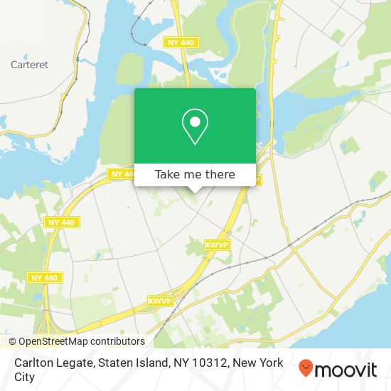 Mapa de Carlton Legate, Staten Island, NY 10312