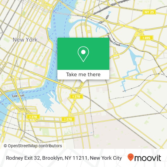 Rodney Exit 32, Brooklyn, NY 11211 map