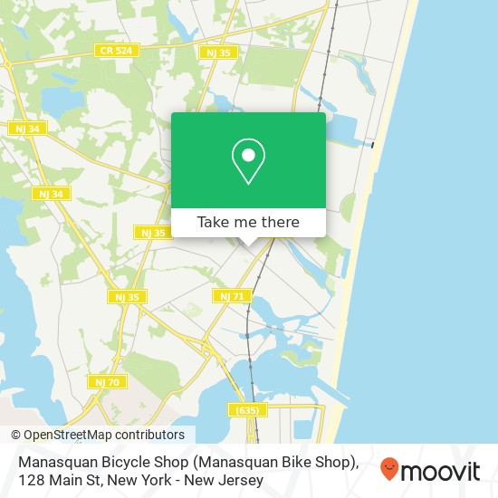 Manasquan Bicycle Shop (Manasquan Bike Shop), 128 Main St map