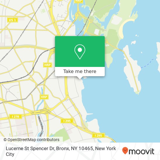 Mapa de Lucerne St Spencer Dr, Bronx, NY 10465