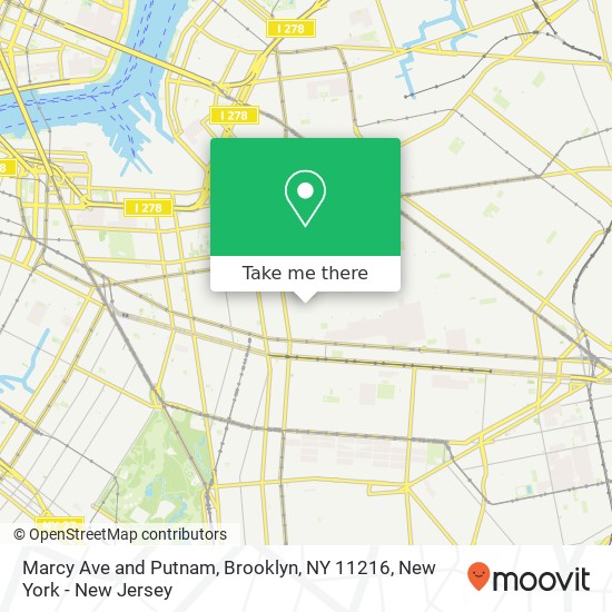 Mapa de Marcy Ave and Putnam, Brooklyn, NY 11216