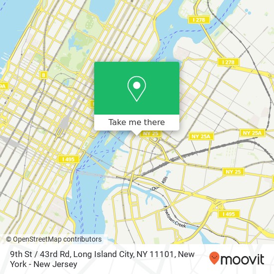 9th St / 43rd Rd, Long Island City, NY 11101 map