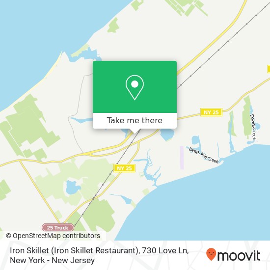 Mapa de Iron Skillet (Iron Skillet Restaurant), 730 Love Ln