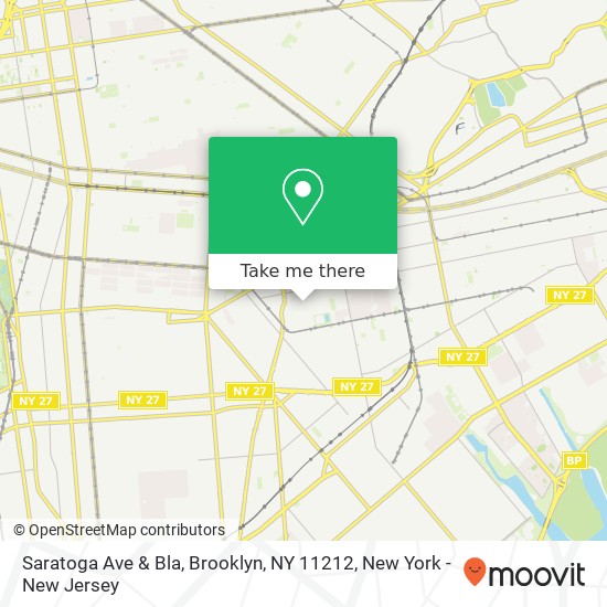 Saratoga Ave & Bla, Brooklyn, NY 11212 map