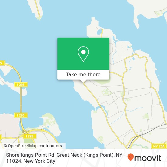 Mapa de Shore Kings Point Rd, Great Neck (Kings Point), NY 11024