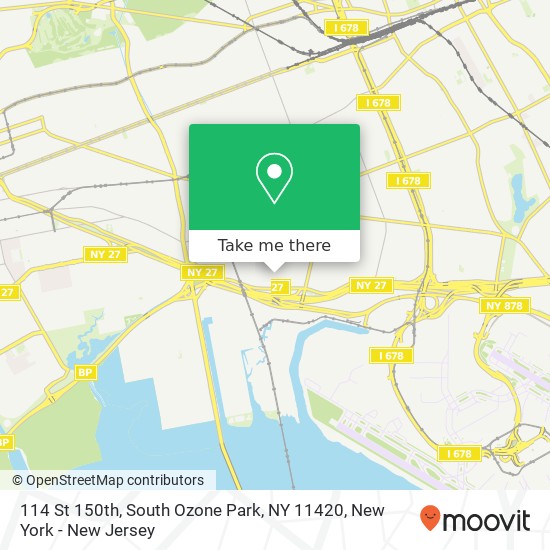 Mapa de 114 St 150th, South Ozone Park, NY 11420