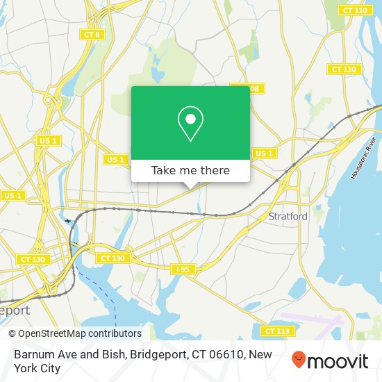 Mapa de Barnum Ave and Bish, Bridgeport, CT 06610
