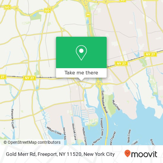 Mapa de Gold Merr Rd, Freeport, NY 11520