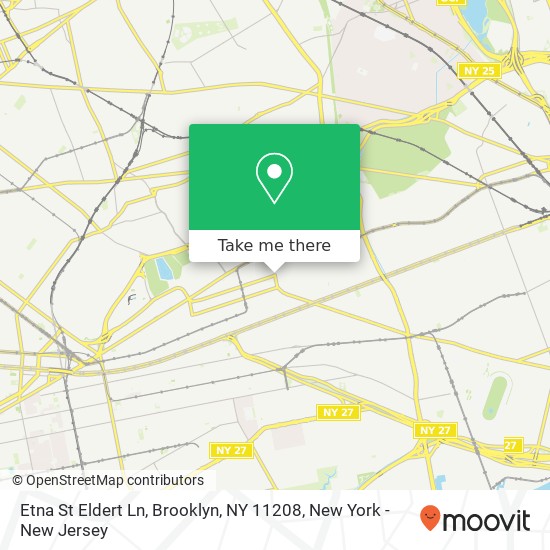 Mapa de Etna St Eldert Ln, Brooklyn, NY 11208