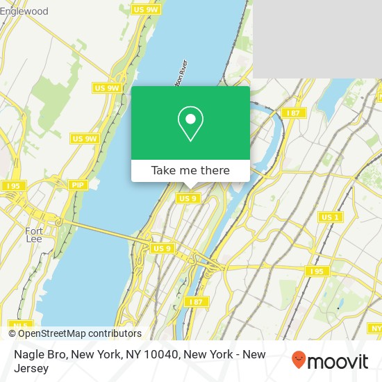 Mapa de Nagle Bro, New York, NY 10040
