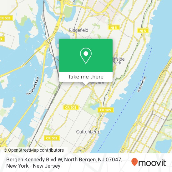 Bergen Kennedy Blvd W, North Bergen, NJ 07047 map