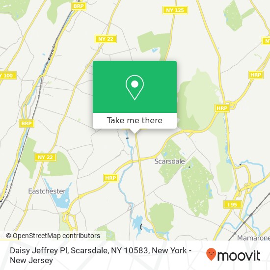 Mapa de Daisy Jeffrey Pl, Scarsdale, NY 10583