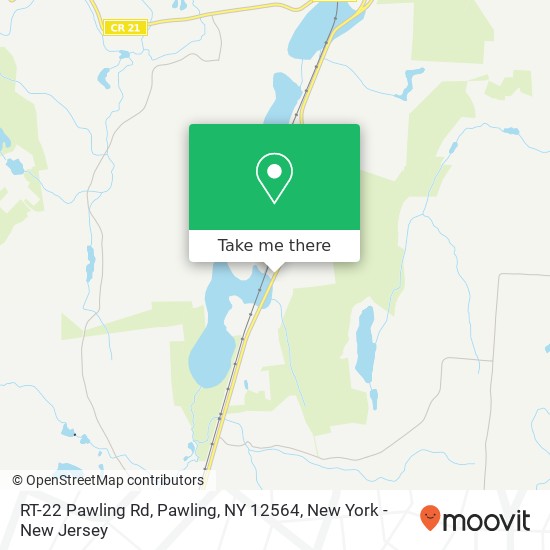 Mapa de RT-22 Pawling Rd, Pawling, NY 12564