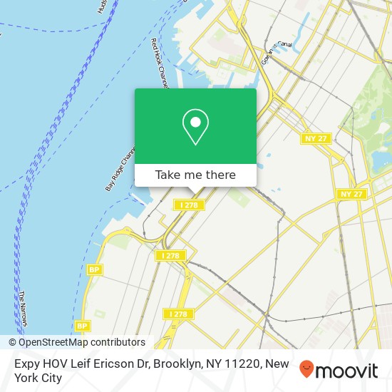 Expy HOV Leif Ericson Dr, Brooklyn, NY 11220 map