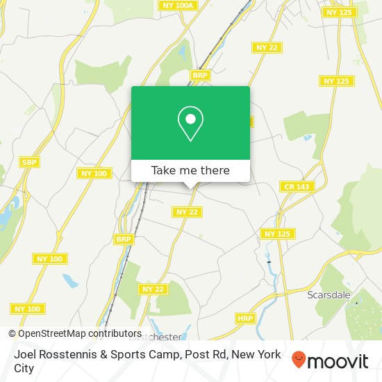 Mapa de Joel Rosstennis & Sports Camp, Post Rd