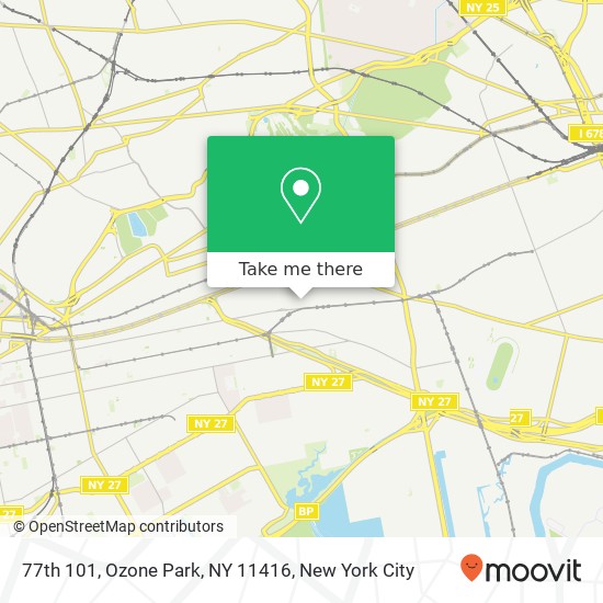 77th 101, Ozone Park, NY 11416 map