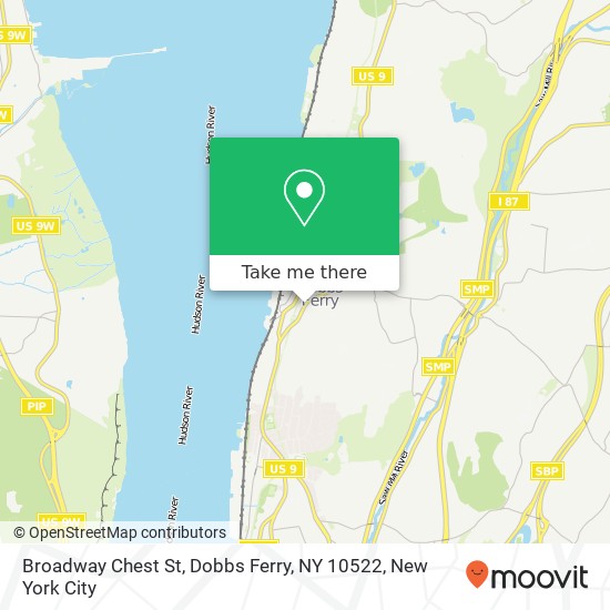 Mapa de Broadway Chest St, Dobbs Ferry, NY 10522