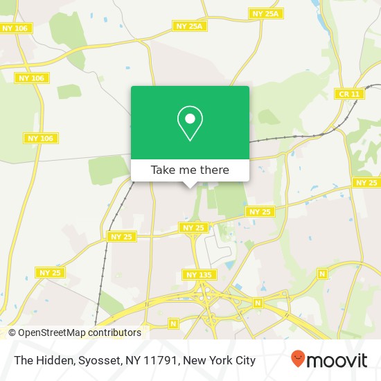 Mapa de The Hidden, Syosset, NY 11791