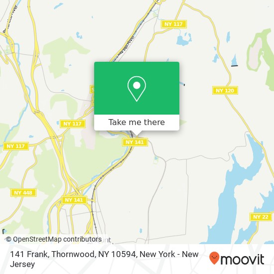 Mapa de 141 Frank, Thornwood, NY 10594